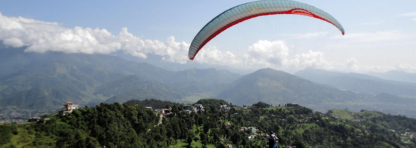 Paragliding at Pokhara Paragliding at Pokhara