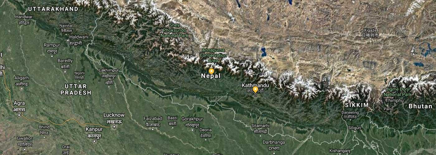 Nepal Map Picture Nepal Map Picture