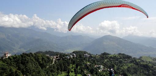 Paragliding at Pokhara