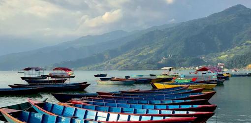 Boats at Fewa Lake Pokhara