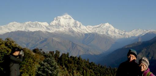 Panorami view from Ghorepani Poon HIll