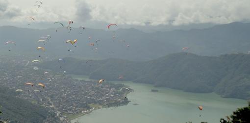 Paragliding at Pokhara