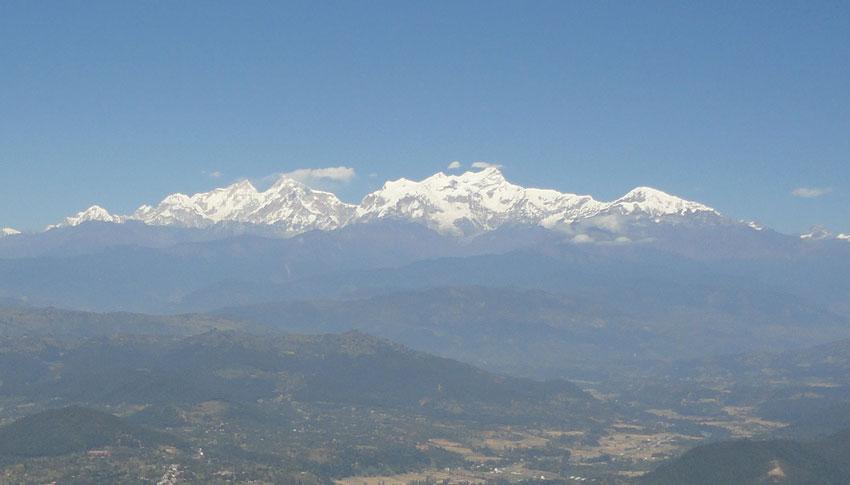 mountain views near Kathmandu