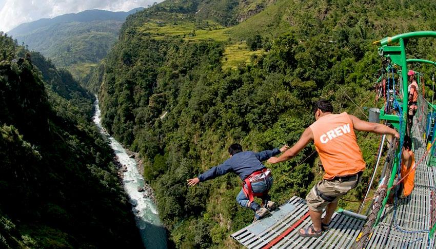 Bungee Jumping at Tatopani Bungee Jumping at Tatopani