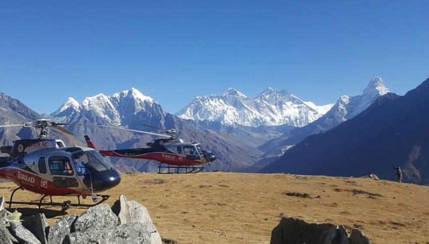 Helicopater at Everest Region Helicopater at Everest Region