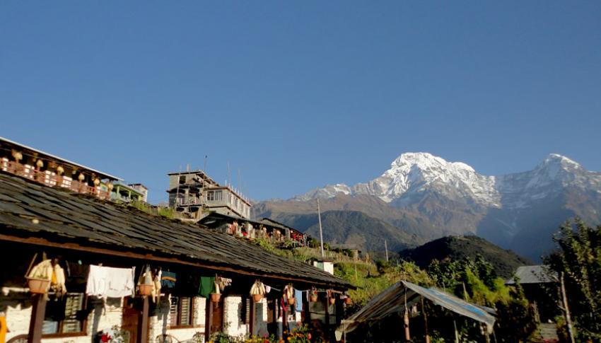Mountain View from Ghandruk Village Mountain View from Ghandruk Village
